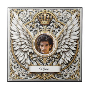 Ornamental Winged Crown Tile