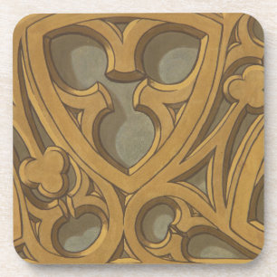 Ornamental Wooden Design Coaster