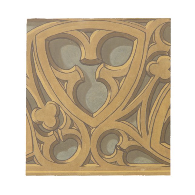 Ornamental Wooden Design Notepad (Front)