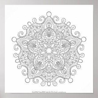 OrnaMENTALs #0030 Majestic Star Colour Your Own Poster