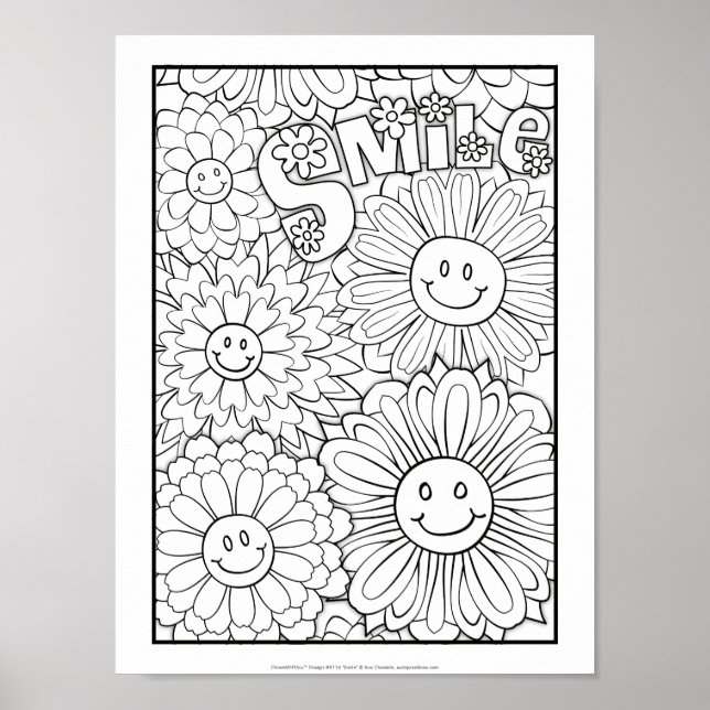 OrnaMENTALs #0116 Smile Colour Your Own Poster (Front)