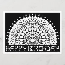 OrnaMENTALs Happy Birthday Mandala Colour Your Own