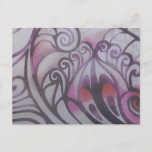 Ornamente in lila postcard