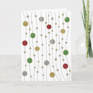 "Ornaments and Stars" Greeting Card