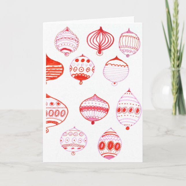 Ornaments Christmas Card (Front)