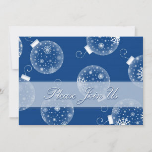 Ornaments Christmas Dinner Invitation Cards