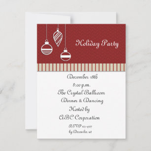 Ornaments Holiday Party Invitation