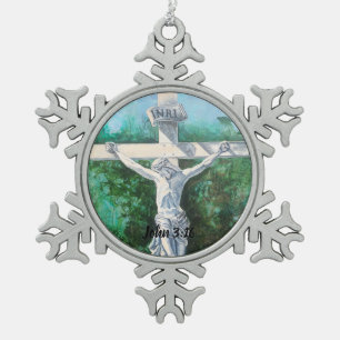 Ornaments John 3:16 faith church pastor 