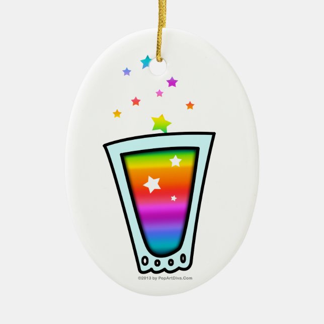 ORNAMENTS - RAINBOW SHOT GLASS (Front)