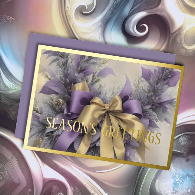 Ornaments Satin Ribbon Evergreen Lavender Gold (Creator Uploaded)