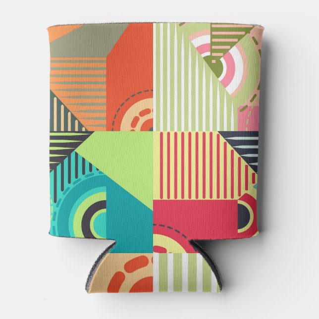 Ornaments Set: Background Design Elements. Can Cooler (Front)