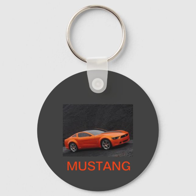 ORNANGE MUSTANG KEY RING (Front)