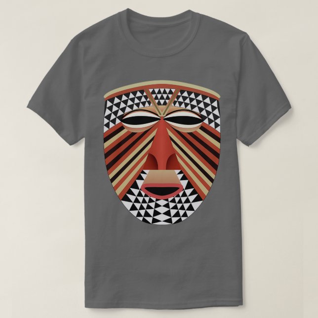 Ornate African face mask T-Shirt (Design Front)