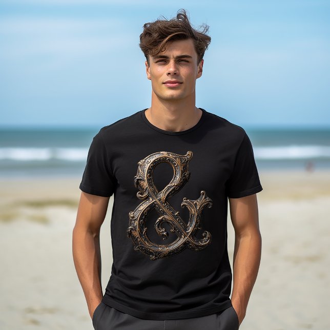Ornate Ampersand Design T-Shirt (Creator Uploaded)