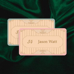 Ornate Art Nouveau Wedding Place Card