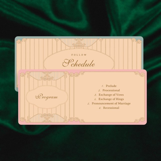 Ornate Art Nouveau Wedding Programme (Creator Uploaded)