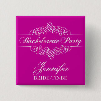 Ornate Bachelorette Party Button