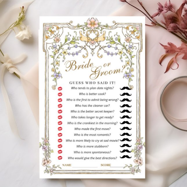 Ornate Bohemian Bridal Shower Game (Creator Uploaded)