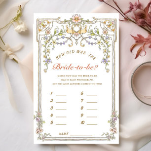 Ornate Bohemian Bridal Shower Game