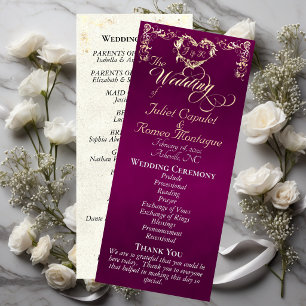 Ornate Border & Heart - Plum Programme