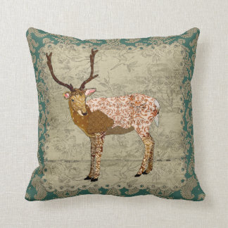 Ornate Bronze Buck Boho Mojo Pillow