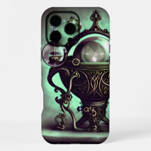 Ornate Cauldron with Green Crystal Ball and Orbs iPhone 16 Pro Max Case