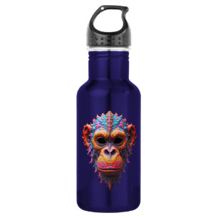 Ornate Chimp Mask 532 Ml Water Bottle