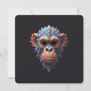 Ornate Chimp Mask Save The Date