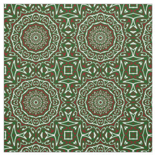 Ornate Christmas Pattern 3 Fabric