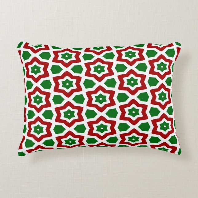 Ornate Christmas Pattern Decorative Cushion (Front)