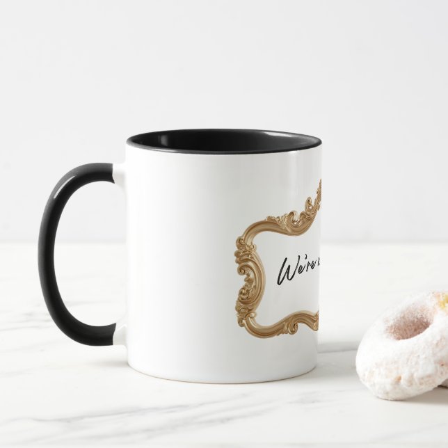 Ornate Coffee Cup and Tea Mug – Book Lover Gift (With Donut)