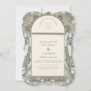 Ornate Conservatory Wedding Invitation