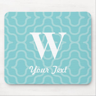 Ornate Contemporary Monogram - Letter W Mouse Pad