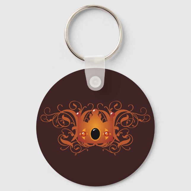 Ornate Crown Key Ring (Front)