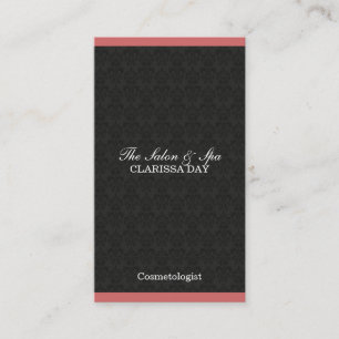 Ornate Damask Pattern Professional Design Business Card