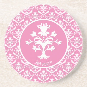 Ornate Damask Patterned Coaster