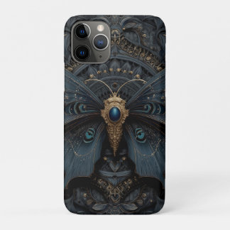 Ornate Dark Blue Butterfly with Gold Filigree Case-Mate iPhone Case
