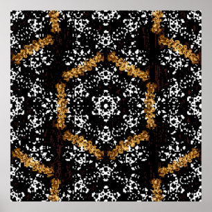 Ornate decoration. Luxury,  royal and Victorian co Poster