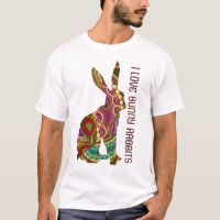 Ornate Design - I Love Bunny Rabbits