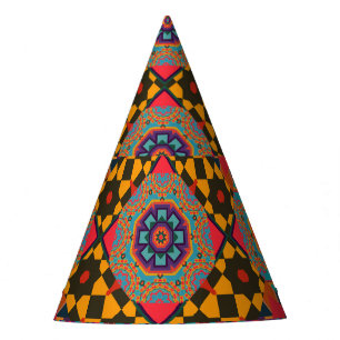Ornate Eastern: Luxury Green Decor. Party Hat