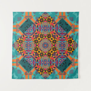 Ornate Eastern: Luxury Green Decor. Tapestry