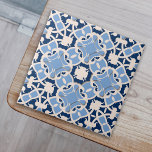 Ornate Elegant Damask Classic Blue And White Tile<br><div class="desc">This elegant eye-catching decorative tile in blue and white colour tones is an excellent way to add a personal touch to home decorating.</div>