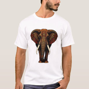 Ornate Elephant Art T-Shirt