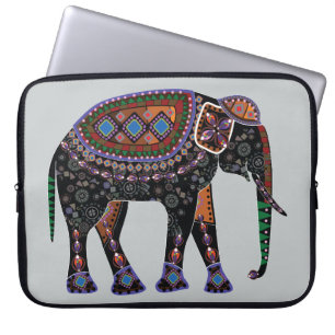 Ornate Elephant Laptop Sleeve