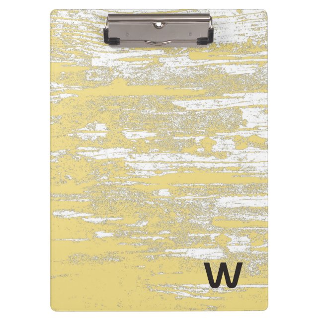 Ornate Elephant Turquoise Stripped Personalised Clipboard (Front)