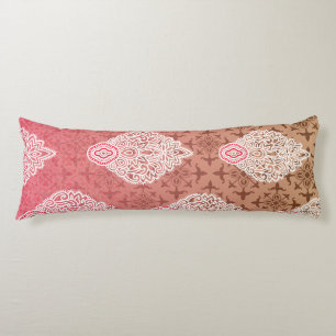 Ornate fabric design featuring a gradient from pin body cushion