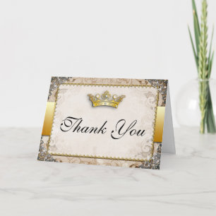 Ornate Fairytale Wedding Thank You Card