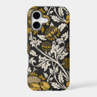 Ornate floral pattern with large gold flowers