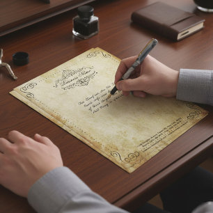 Ornate Flourish Vintage Style Business Custom Letterhead