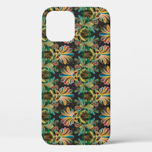 Ornate Flower Luxury Wallpaper iPhone 12 Case